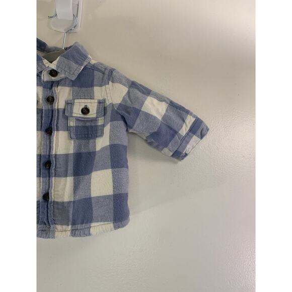 CARTER’S Boy’s Checked Sherpa Flannel Shirt / Size: 3 Months - Picture 5 of 8